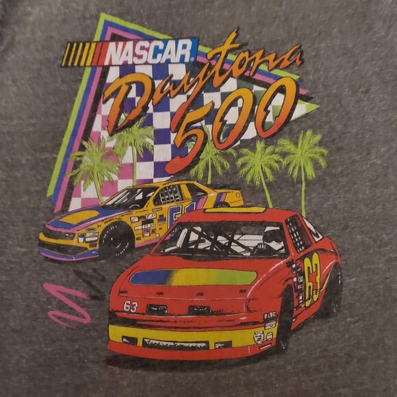 NASCAR Daytona 500 Souvenir T-shirt Tee 90's Vintage Mens XL Gray - Picture 3 of 5